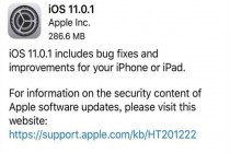 苹果今天凌晨发布iOS 11.0.1 “Bug修复以及功能改善”