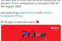 Redmi 宣布将于印度推出一款 Redmi Prime 智能手机